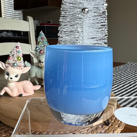 Glassybaby “Paws” Stickered first Triskelion stamp Blue 🐾🩵 - Picture 7 of 10